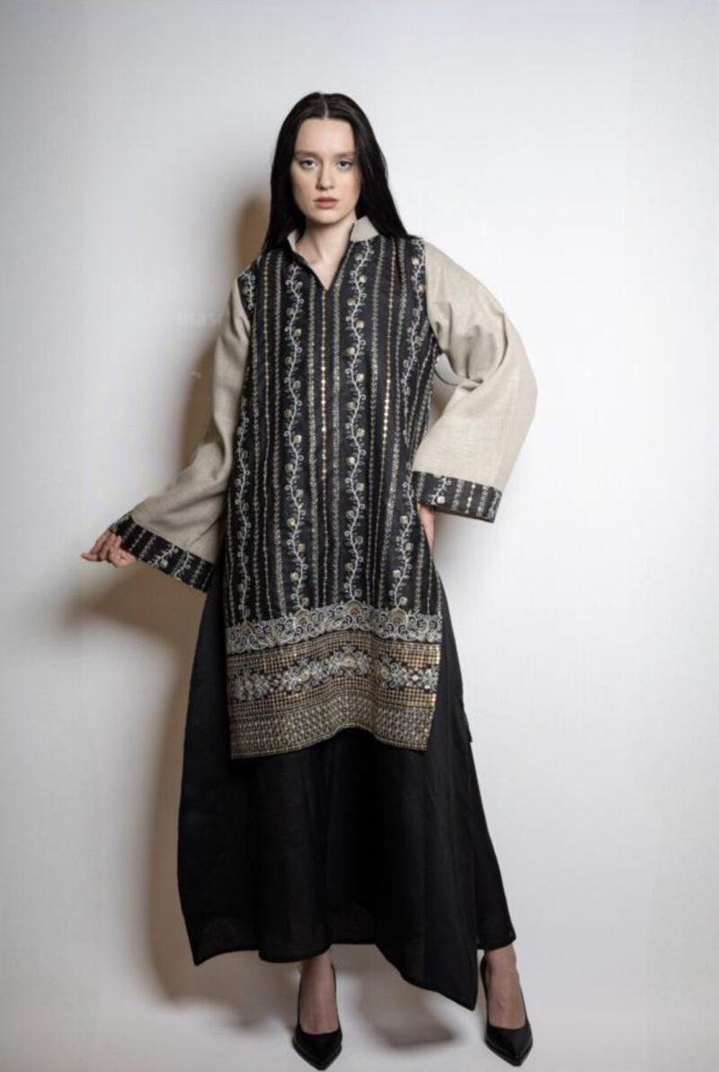 Embroidered Kaftan Linen - Image 2